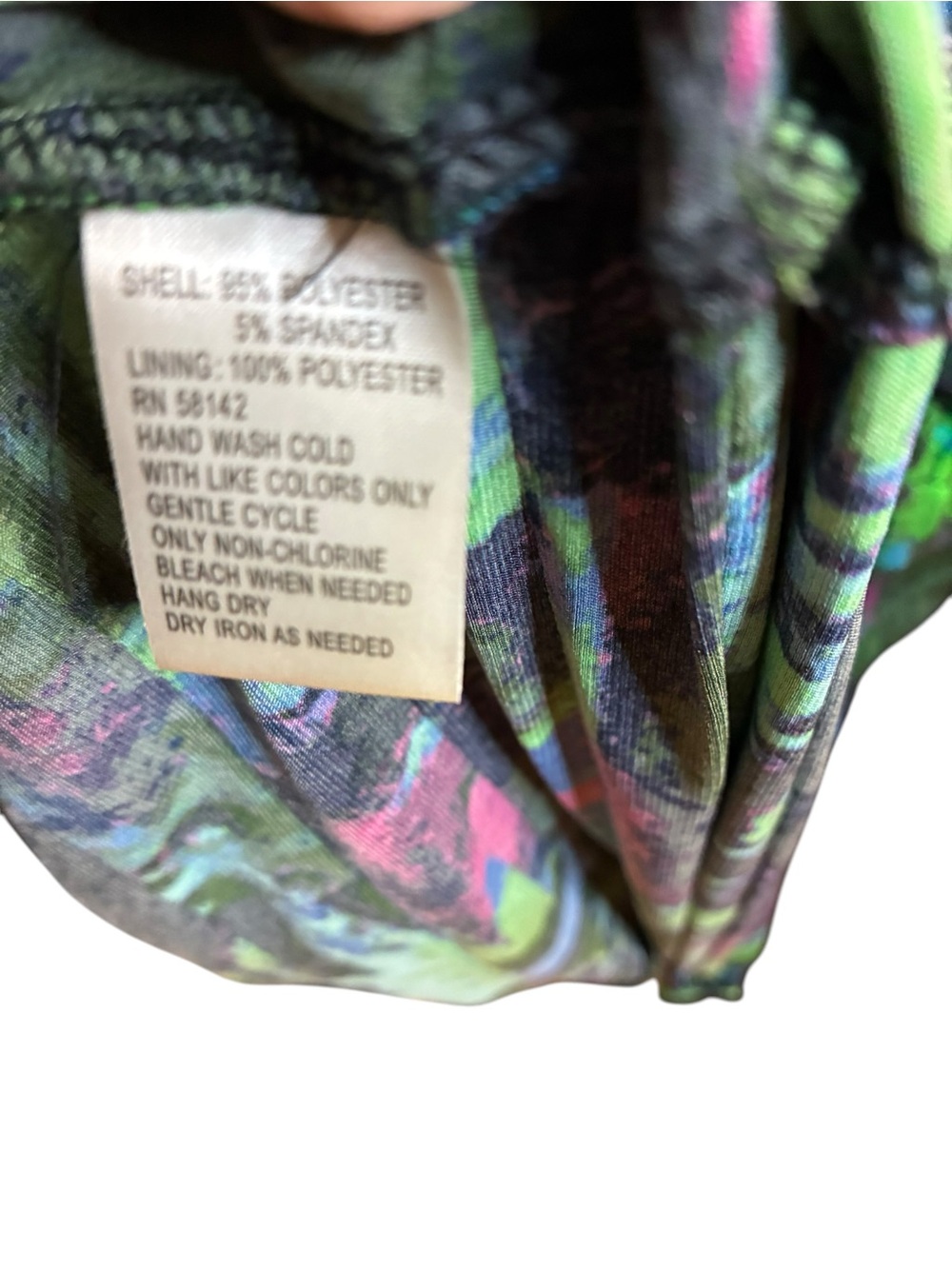 London Times Multicolor Abstract Midi Dress in Green, Blue & Purple - Picture 7 of 8